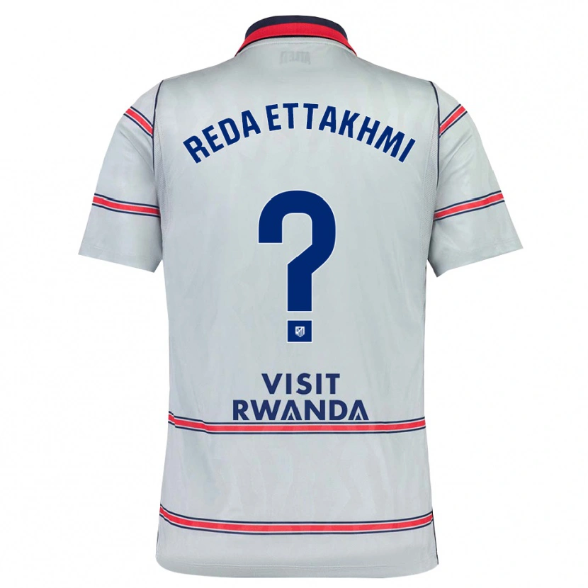 Danxen Kvinder Mohamed Reda Ettakhmi #0 Grå Rød Marineblå Tredje Sæt Spillertrøjer 2026/27 Trøje T-Shirt