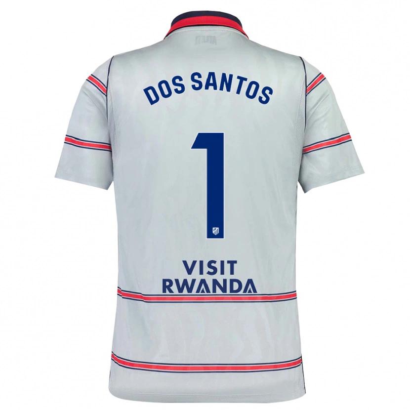 Danxen Kvinder Alex Dos Santos #1 Grå Rød Marineblå Tredje Sæt Spillertrøjer 2026/27 Trøje T-Shirt