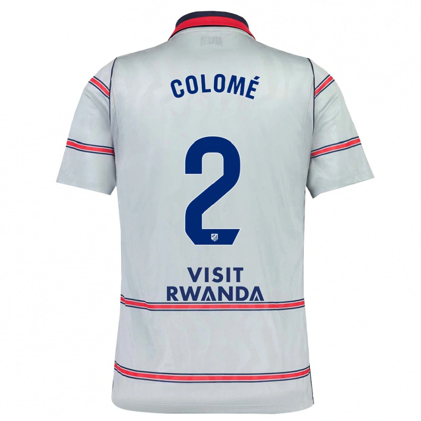 Danxen Kvinder Jan Colomé #2 Grå Rød Marineblå Tredje Sæt Spillertrøjer 2026/27 Trøje T-Shirt