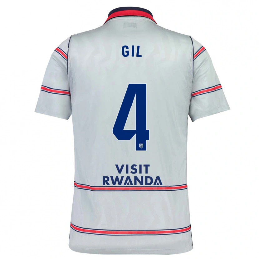 Danxen Kvinder Miguel Gil #4 Grå Rød Marineblå Tredje Sæt Spillertrøjer 2026/27 Trøje T-Shirt