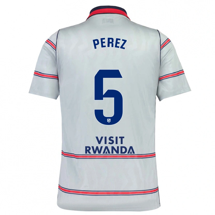 Danxen Kvinder Xènia Pérez #5 Grå Rød Marineblå Tredje Sæt Spillertrøjer 2026/27 Trøje T-Shirt