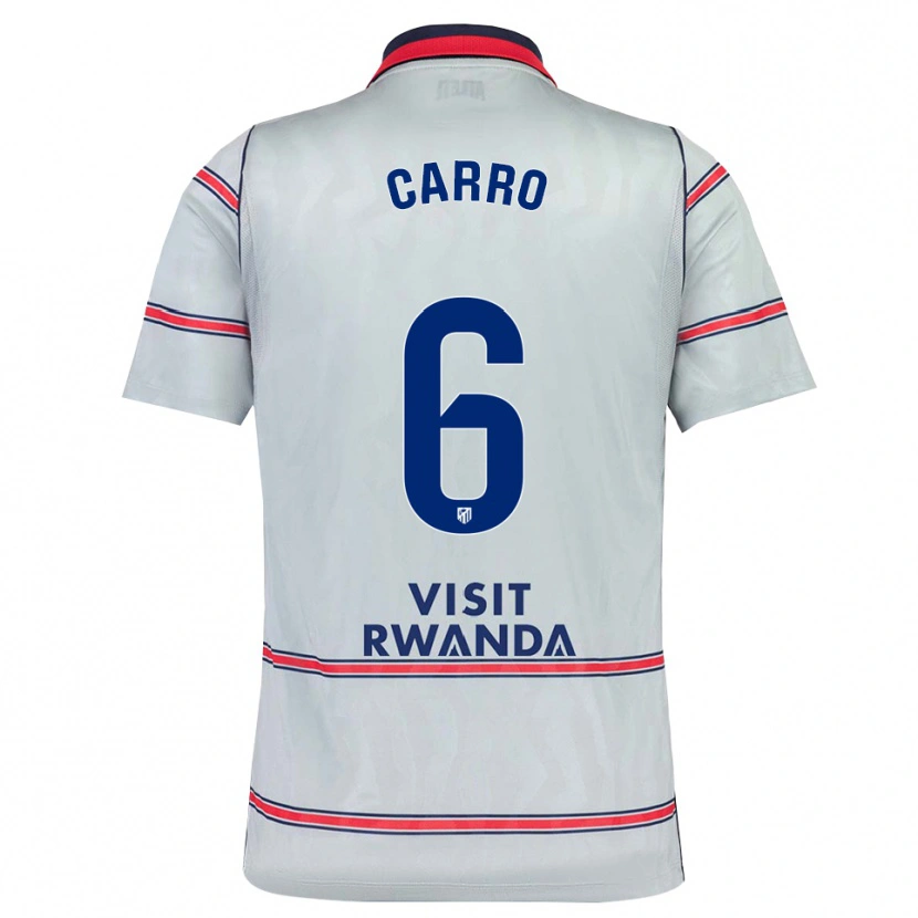 Danxen Kvinder Mikel Carro #6 Grå Rød Marineblå Tredje Sæt Spillertrøjer 2026/27 Trøje T-Shirt