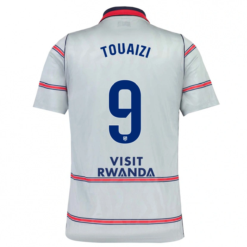 Danxen Kvinder Nabil Touaizi #9 Grå Rød Marineblå Tredje Sæt Spillertrøjer 2026/27 Trøje T-Shirt