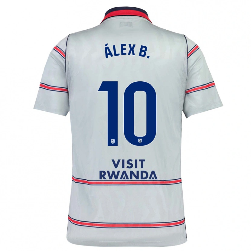 Danxen Kvinder Álex Baena #10 Grå Rød Marineblå Tredje Sæt Spillertrøjer 2026/27 Trøje T-Shirt