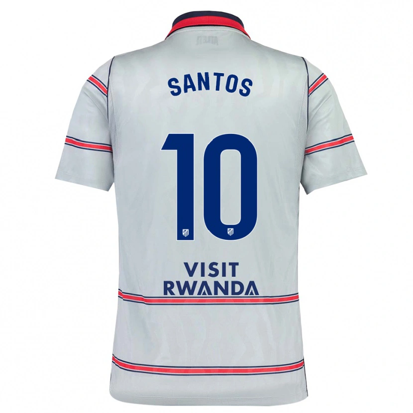 Danxen Kvinder Leicy Santos #10 Grå Rød Marineblå Tredje Sæt Spillertrøjer 2026/27 Trøje T-Shirt