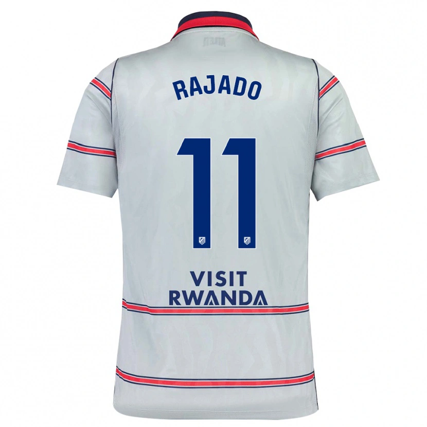 Danxen Kvinder Jorge Rajado #11 Grå Rød Marineblå Tredje Sæt Spillertrøjer 2026/27 Trøje T-Shirt