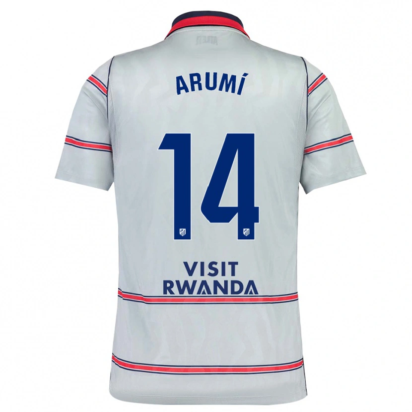Danxen Kvinder Joel Arumí #14 Grå Rød Marineblå Tredje Sæt Spillertrøjer 2026/27 Trøje T-Shirt