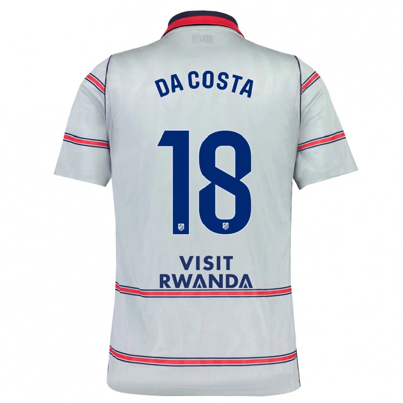 Danxen Kvinder Mario Da Costa #18 Grå Rød Marineblå Tredje Sæt Spillertrøjer 2026/27 Trøje T-Shirt