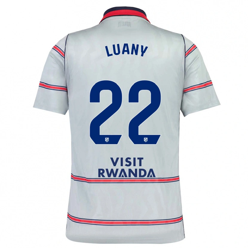 Danxen Kvinder Luany Vitória Da Silva Rosa #22 Grå Rød Marineblå Tredje Sæt Spillertrøjer 2026/27 Trøje T-Shirt