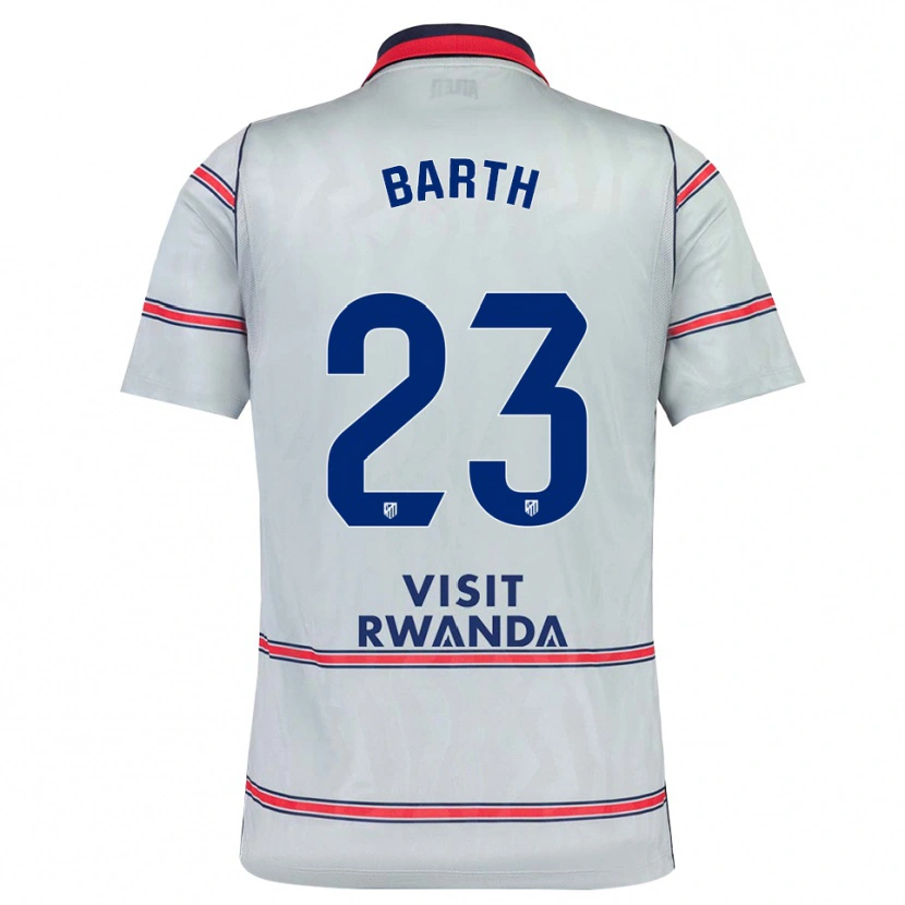 Danxen Kvinder Merle Barth #23 Grå Rød Marineblå Tredje Sæt Spillertrøjer 2026/27 Trøje T-Shirt