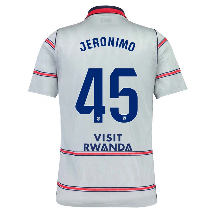 Danxen Kvinder Isaiah Jeronimo #45 Grå Rød Marineblå Tredje Sæt Spillertrøjer 2026/27 Trøje T-Shirt