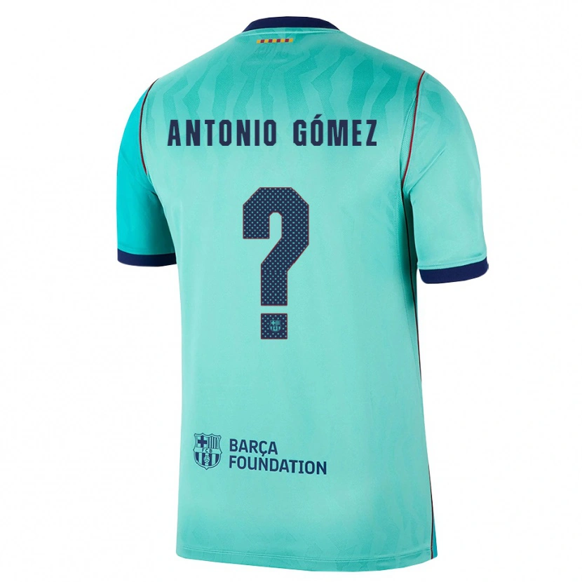 Danxen Kvinder Antonio Gómez #0 Aqua Mørk Turkis Kongeblå Tredje Sæt Spillertrøjer 2026/27 Trøje T-Shirt