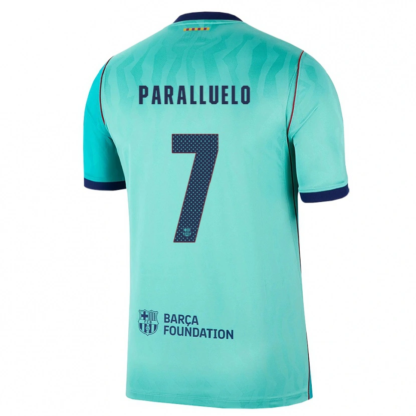 Danxen Kvinder Salma Paralluelo #7 Aqua Mørk Turkis Kongeblå Tredje Sæt Spillertrøjer 2026/27 Trøje T-Shirt