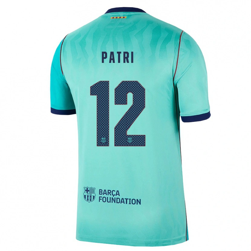 Danxen Kvinder Patricia Guijarro #12 Aqua Mørk Turkis Kongeblå Tredje Sæt Spillertrøjer 2026/27 Trøje T-Shirt