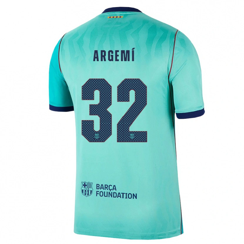 Danxen Kvinder Adam Argemí #32 Aqua Mørk Turkis Kongeblå Tredje Sæt Spillertrøjer 2026/27 Trøje T-Shirt