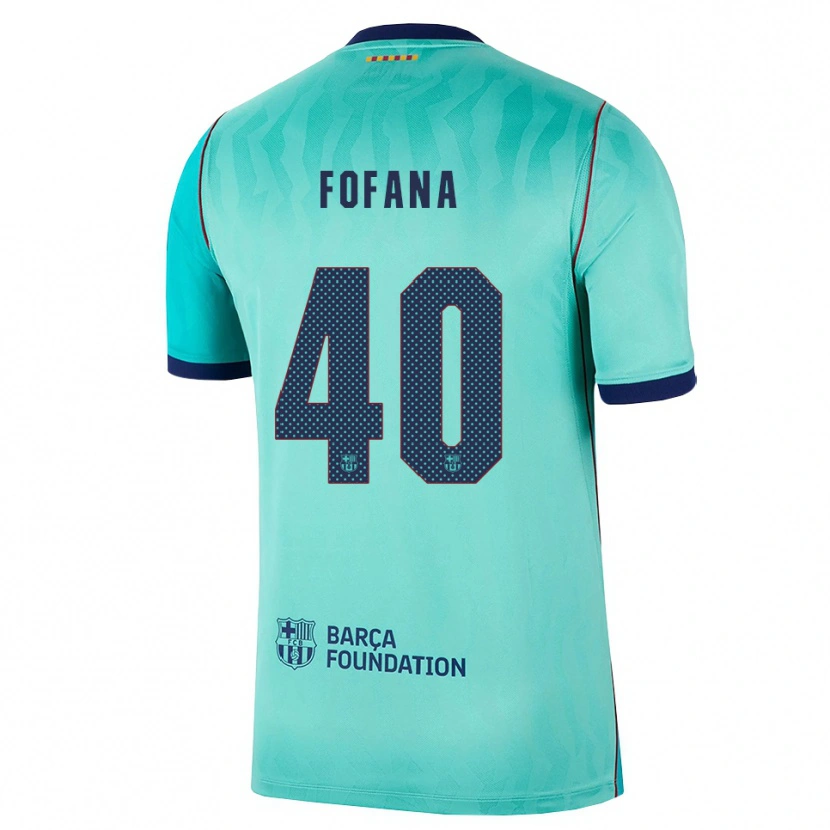 Danxen Kvinder Nuhu Fofana #40 Aqua Mørk Turkis Kongeblå Tredje Sæt Spillertrøjer 2026/27 Trøje T-Shirt