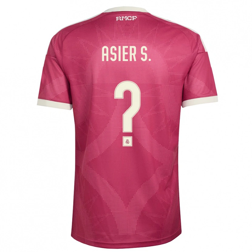 Danxen Kvinder Asier Sánchez #0 Bleg Violet Rød Hvid Tredje Sæt Spillertrøjer 2026/27 Trøje T-Shirt