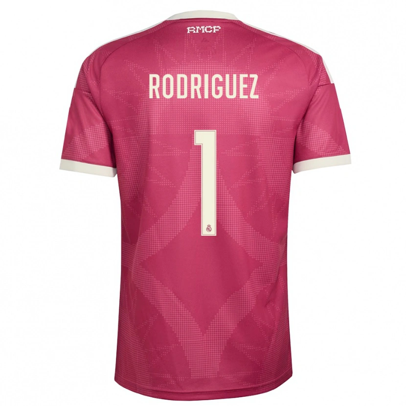Danxen Kvinder Misa Rodriguez #1 Bleg Violet Rød Hvid Tredje Sæt Spillertrøjer 2026/27 Trøje T-Shirt