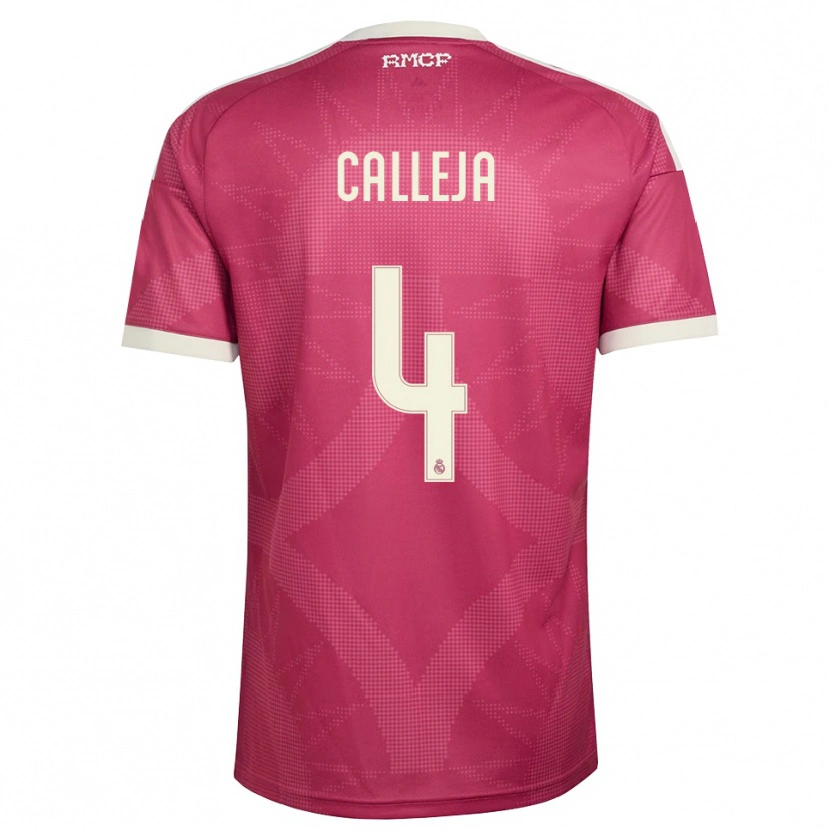Danxen Kvinder Jaime Calleja #4 Bleg Violet Rød Hvid Tredje Sæt Spillertrøjer 2026/27 Trøje T-Shirt