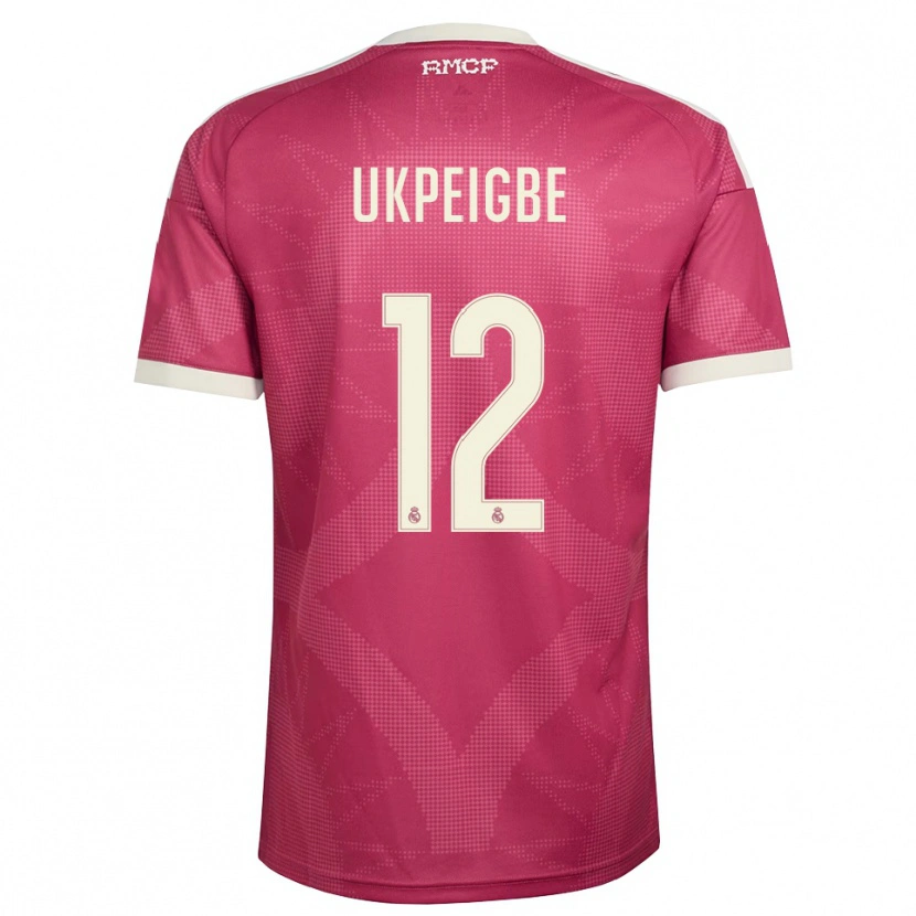 Danxen Kvinder Melvin Ukpeigbe #12 Bleg Violet Rød Hvid Tredje Sæt Spillertrøjer 2026/27 Trøje T-Shirt