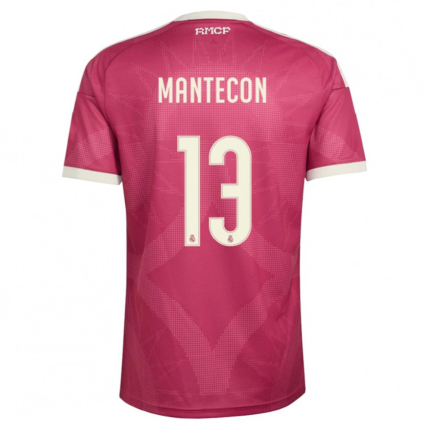 Danxen Kvinder Hugo Mantecon #13 Bleg Violet Rød Hvid Tredje Sæt Spillertrøjer 2026/27 Trøje T-Shirt