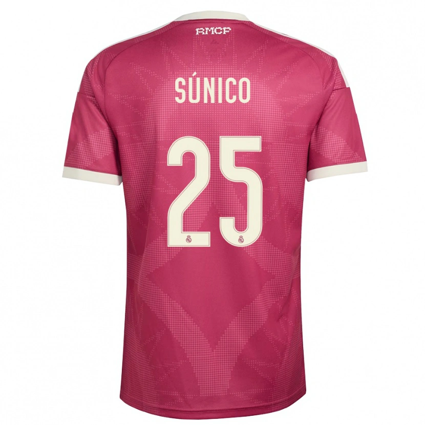 Danxen Kvinder Guille Súnico #25 Bleg Violet Rød Hvid Tredje Sæt Spillertrøjer 2026/27 Trøje T-Shirt