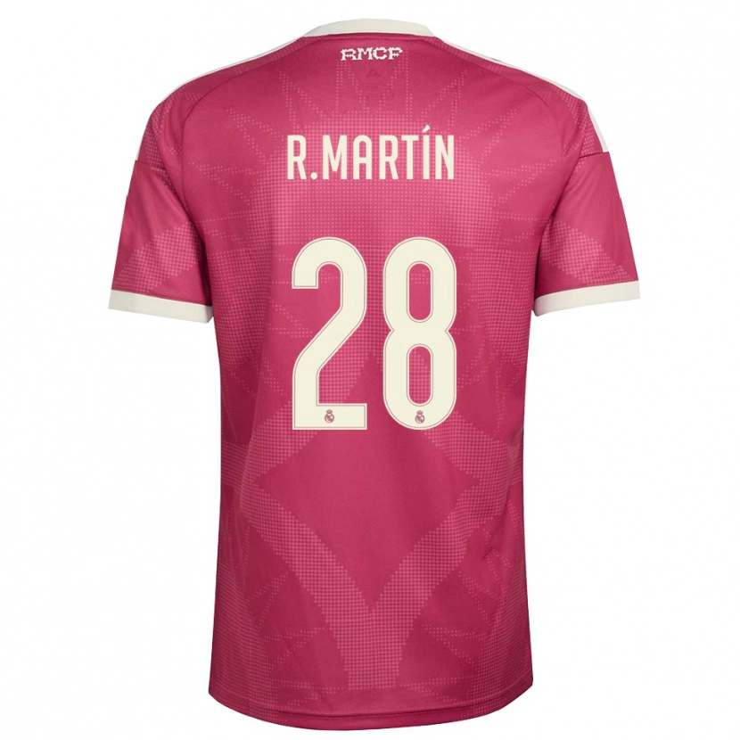 Danxen Kvinder Roberto Martín #28 Bleg Violet Rød Hvid Tredje Sæt Spillertrøjer 2026/27 Trøje T-Shirt