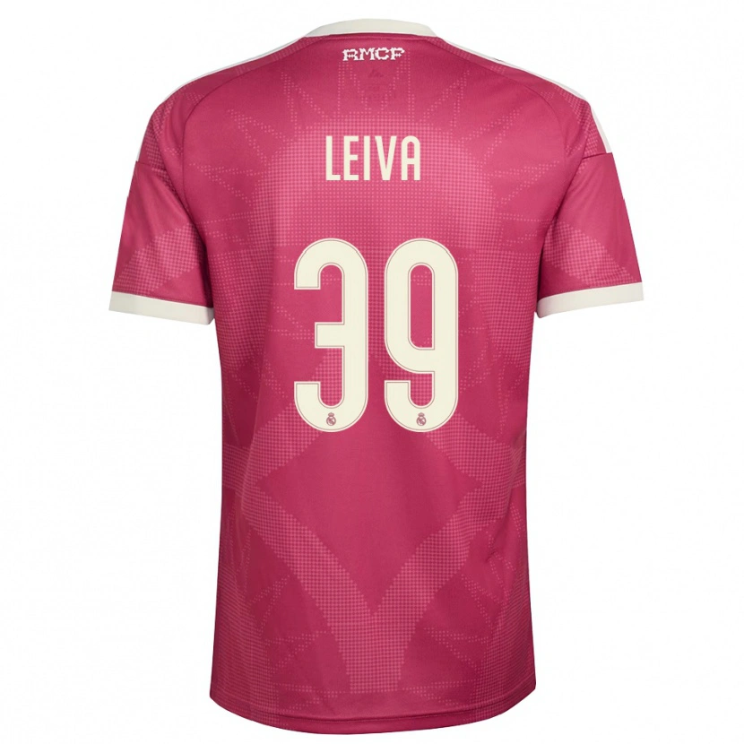 Danxen Kvinder Álvaro Leiva #39 Bleg Violet Rød Hvid Tredje Sæt Spillertrøjer 2026/27 Trøje T-Shirt