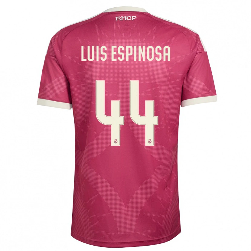 Danxen Kvinder José Luis Espinosa #44 Bleg Violet Rød Hvid Tredje Sæt Spillertrøjer 2026/27 Trøje T-Shirt