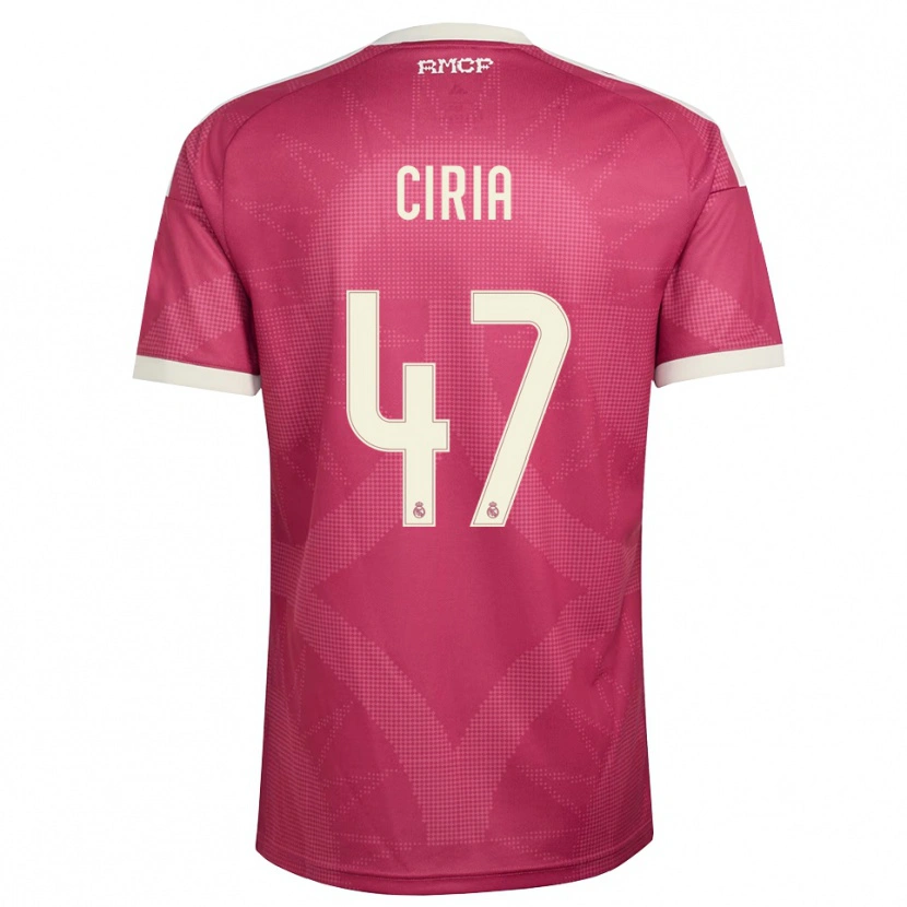 Danxen Kvinder Alexis Ciria #47 Bleg Violet Rød Hvid Tredje Sæt Spillertrøjer 2026/27 Trøje T-Shirt