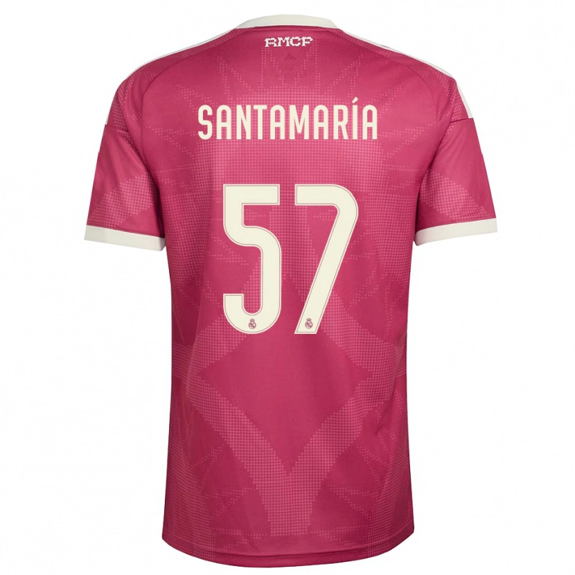 Danxen Kvinder Fran Santamaría #57 Bleg Violet Rød Hvid Tredje Sæt Spillertrøjer 2026/27 Trøje T-Shirt