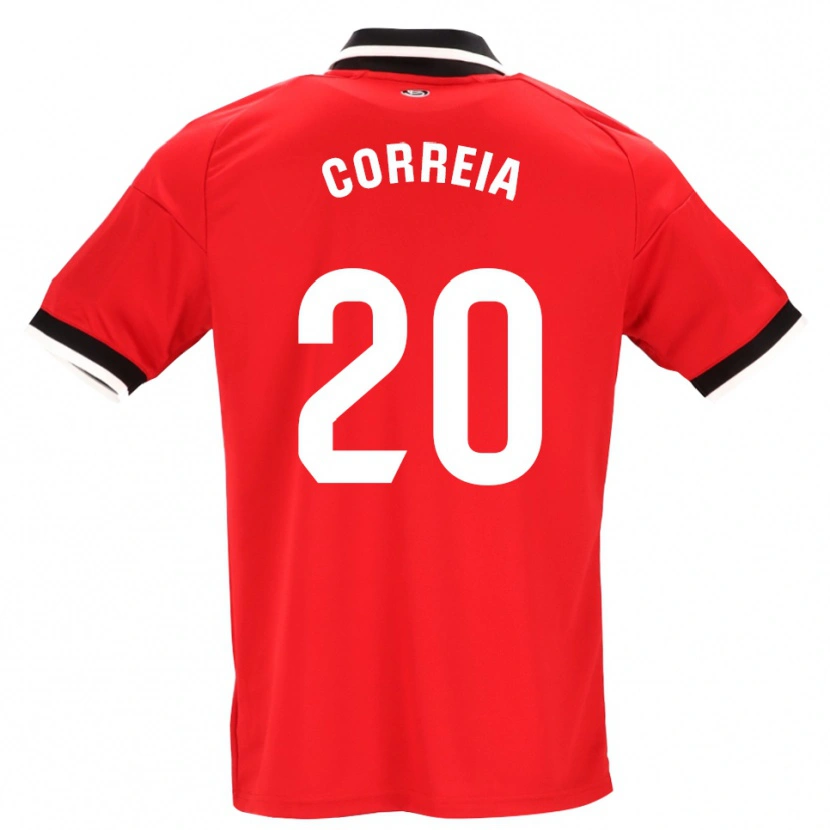 Danxen Kvinder Félix Correia #20 Sort Hvid Rød Udebane Spillertrøjer 2026/27 Trøje T-Shirt