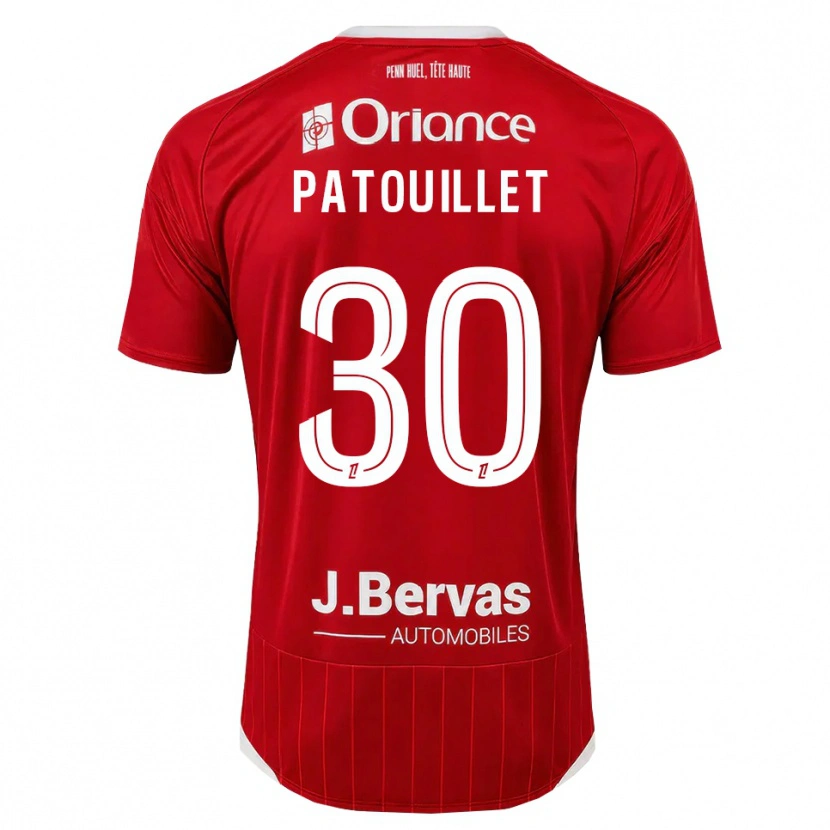 Danxen Kvinder Mathieu Patouillet #30 Hvid Rød Hjemmebane Spillertrøjer 2026/27 Trøje T-Shirt
