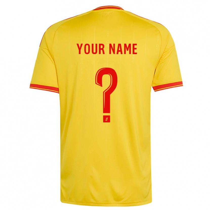 Danxen Børn Dit Navn #0 Guld Orange Rød Hjemmebane Spillertrøjer 2026/27 Trøje T-Shirt