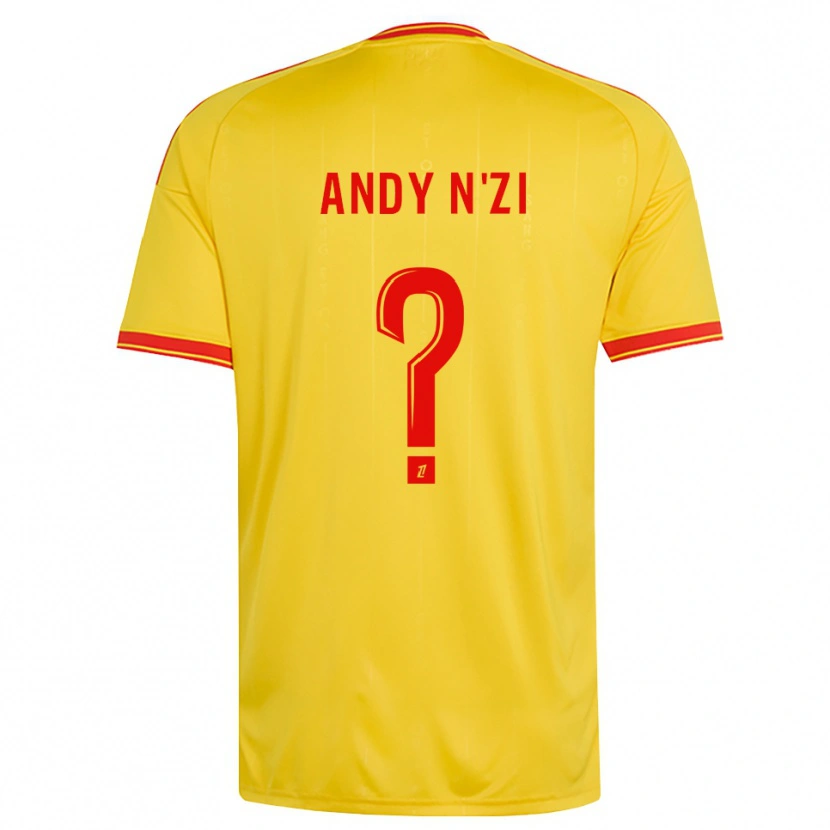 Danxen Børn Christ Andy N'zi #0 Guld Orange Rød Hjemmebane Spillertrøjer 2026/27 Trøje T-Shirt