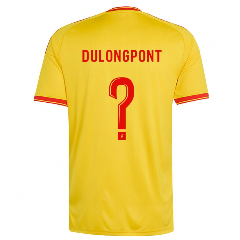 Danxen Børn Tom Dulongpont #0 Guld Orange Rød Hjemmebane Spillertrøjer 2026/27 Trøje T-Shirt