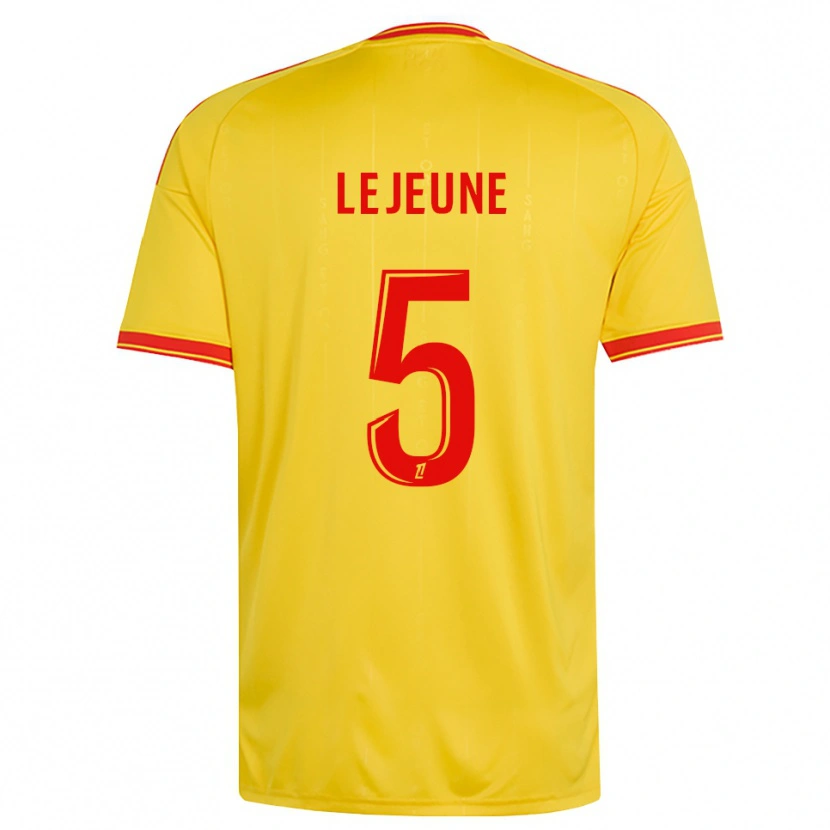 Danxen Børn Romane Lejeune #5 Guld Orange Rød Hjemmebane Spillertrøjer 2026/27 Trøje T-Shirt
