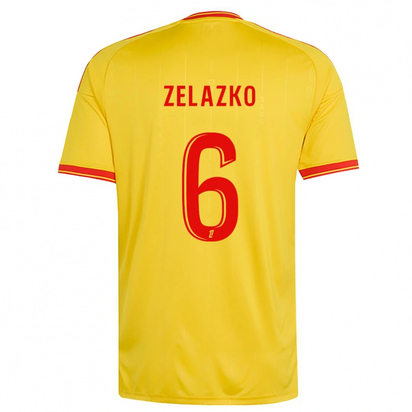 Danxen Børn Robin Zelazko #6 Guld Orange Rød Hjemmebane Spillertrøjer 2026/27 Trøje T-Shirt