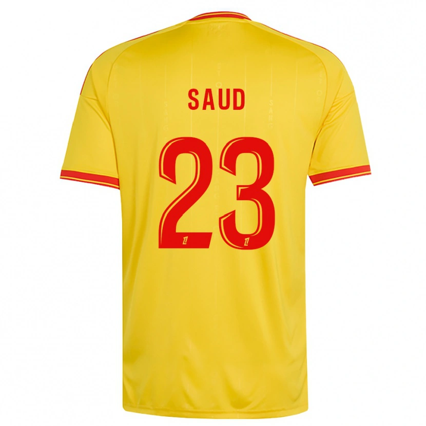 Danxen Børn Saud Abdulhamid #23 Guld Orange Rød Hjemmebane Spillertrøjer 2026/27 Trøje T-Shirt