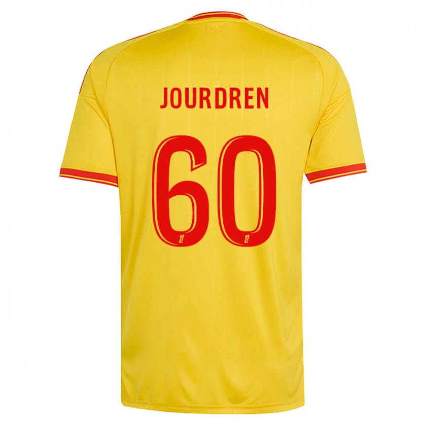 Danxen Børn Ilan Jourdren #60 Guld Orange Rød Hjemmebane Spillertrøjer 2026/27 Trøje T-Shirt