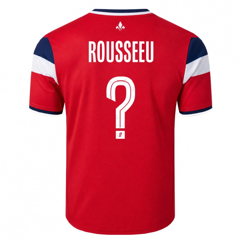 Danxen Børn Justine Rousseeu #0 Rød Hvid Kongeblå Hjemmebane Spillertrøjer 2026/27 Trøje T-Shirt