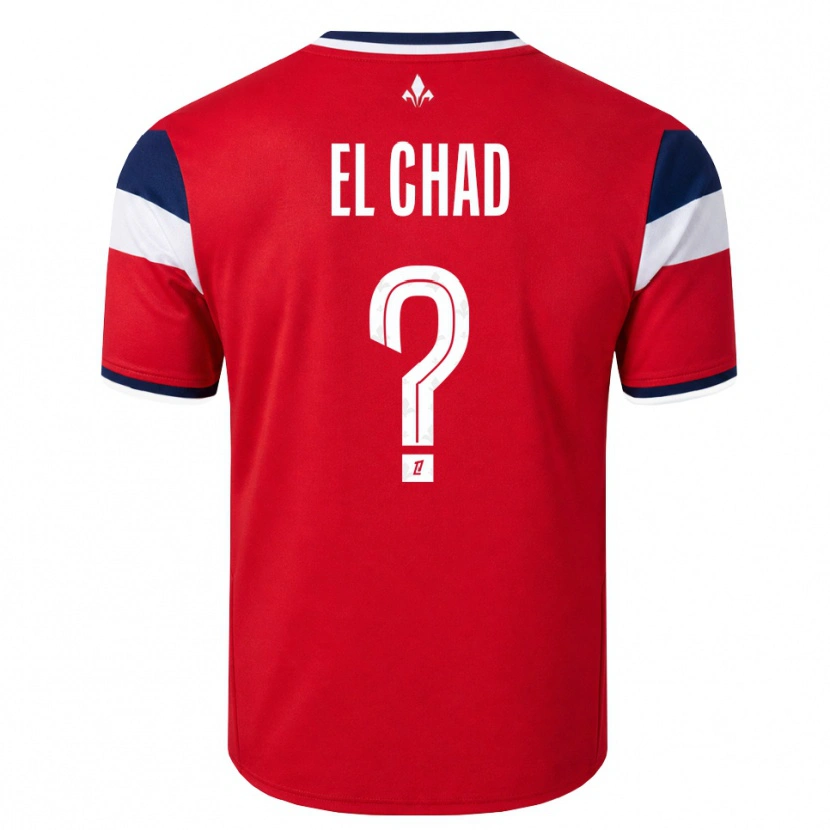 Danxen Børn Nesryne El Chad #0 Rød Hvid Kongeblå Hjemmebane Spillertrøjer 2026/27 Trøje T-Shirt