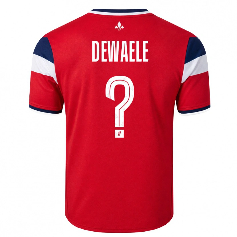 Danxen Børn Élina Dewaele #0 Rød Hvid Kongeblå Hjemmebane Spillertrøjer 2026/27 Trøje T-Shirt