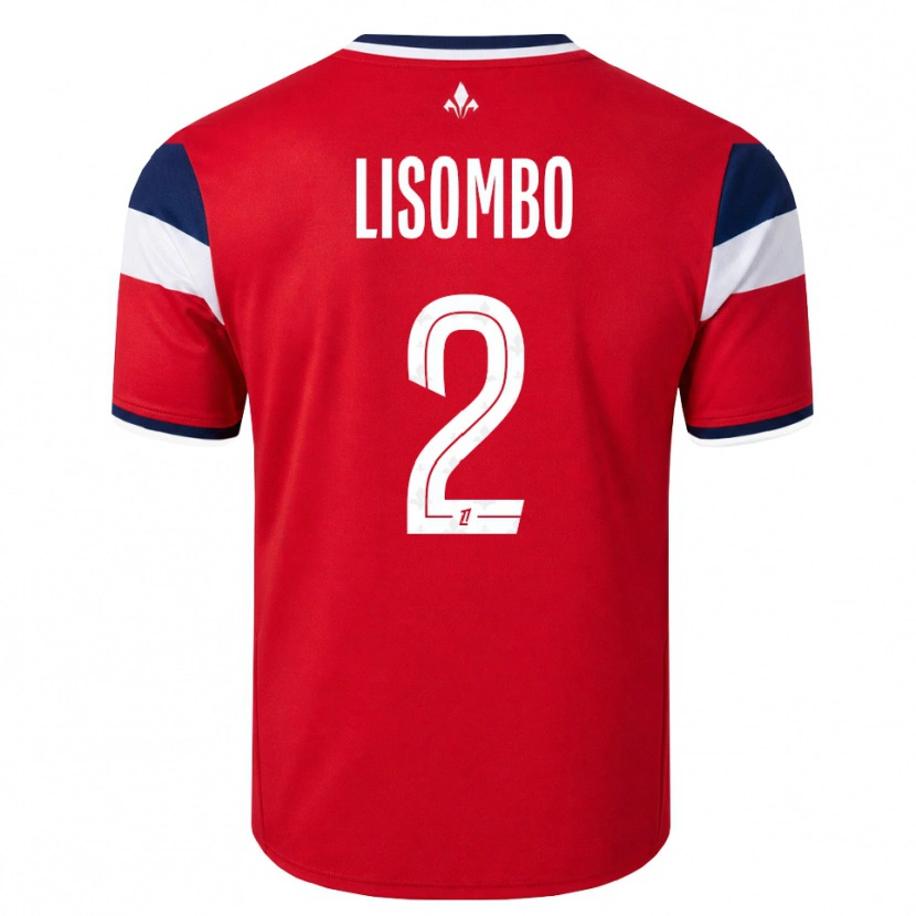 Danxen Børn Lougy Lisombo #2 Rød Hvid Kongeblå Hjemmebane Spillertrøjer 2026/27 Trøje T-Shirt