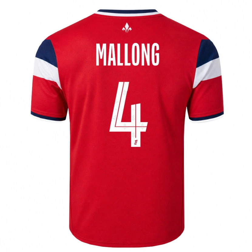 Danxen Børn Raphaël Mallong #4 Rød Hvid Kongeblå Hjemmebane Spillertrøjer 2026/27 Trøje T-Shirt