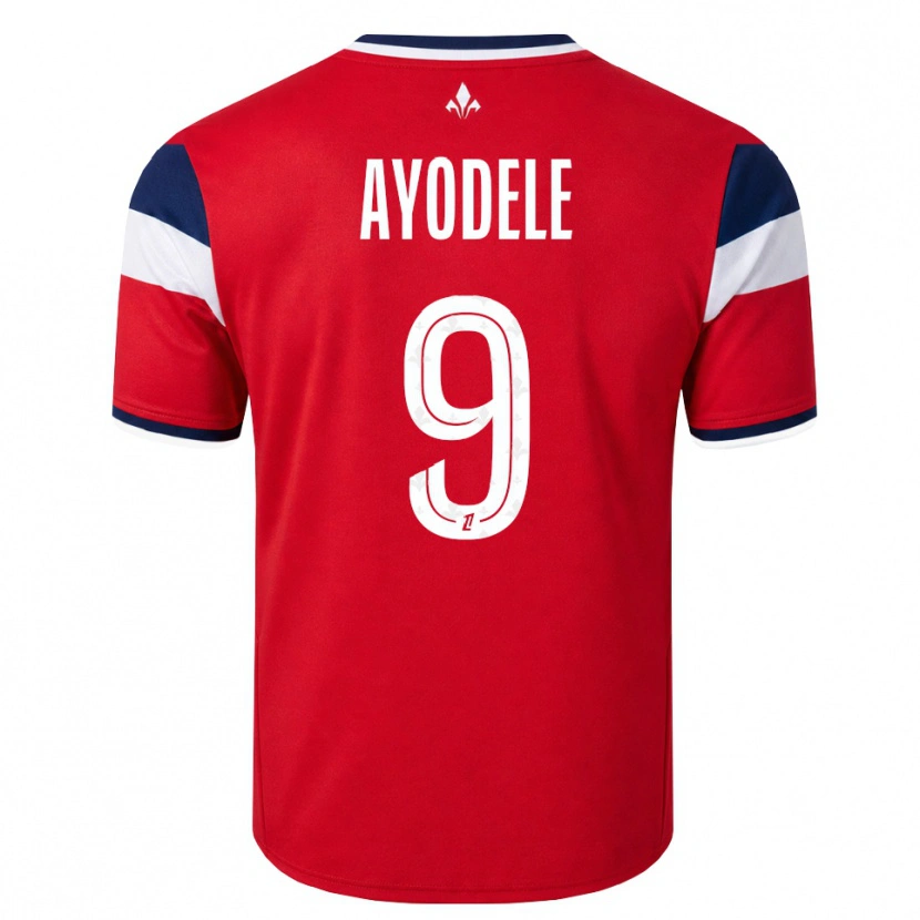 Danxen Børn Adeshina Ayodele #9 Rød Hvid Kongeblå Hjemmebane Spillertrøjer 2026/27 Trøje T-Shirt