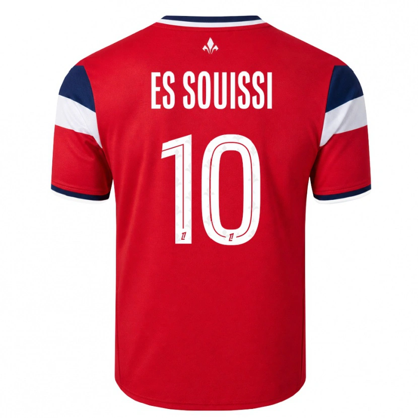 Danxen Børn Yllian Es Souissi #10 Rød Hvid Kongeblå Hjemmebane Spillertrøjer 2026/27 Trøje T-Shirt