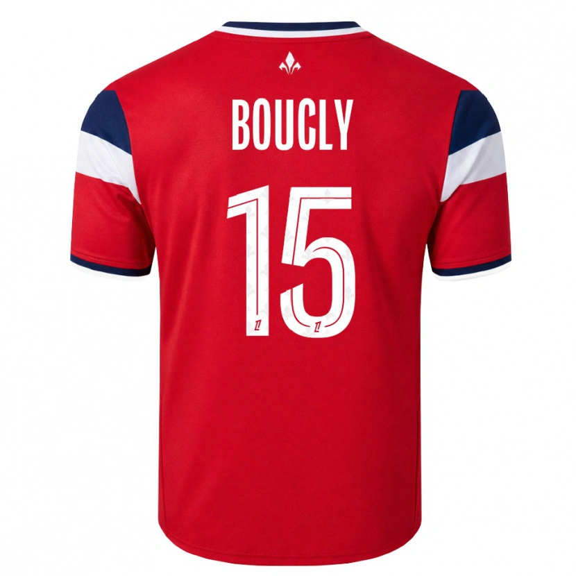 Danxen Børn Maite Boucly #15 Rød Hvid Kongeblå Hjemmebane Spillertrøjer 2026/27 Trøje T-Shirt