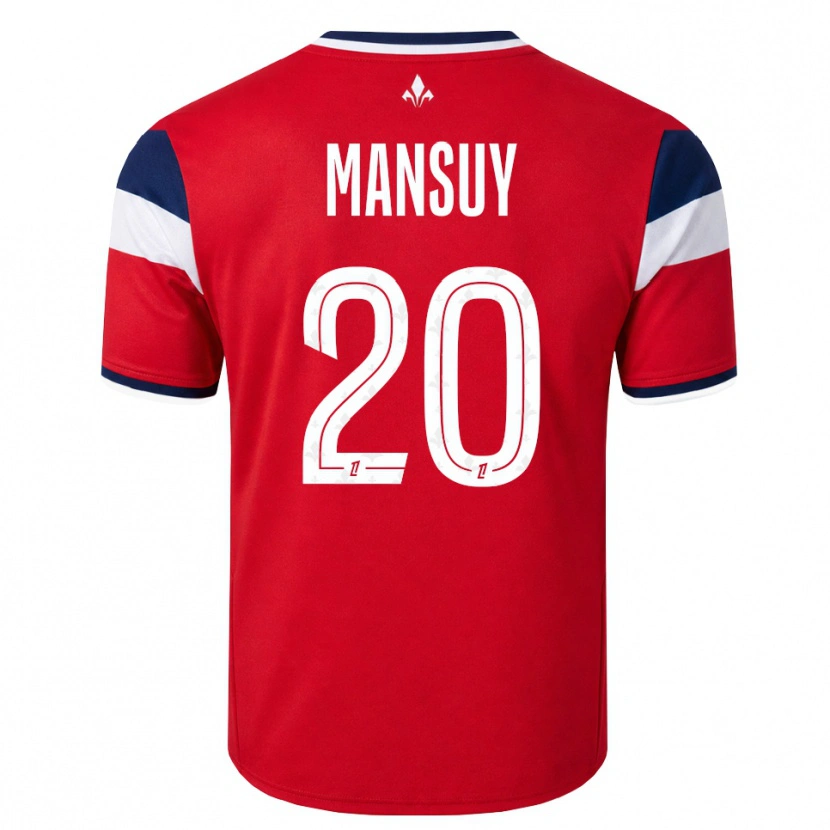 Danxen Børn Heloise Mansuy #20 Rød Hvid Kongeblå Hjemmebane Spillertrøjer 2026/27 Trøje T-Shirt