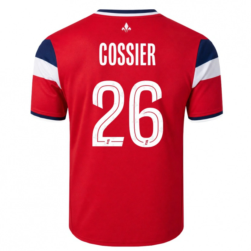 Danxen Børn Isaac Cossier #26 Rød Hvid Kongeblå Hjemmebane Spillertrøjer 2026/27 Trøje T-Shirt